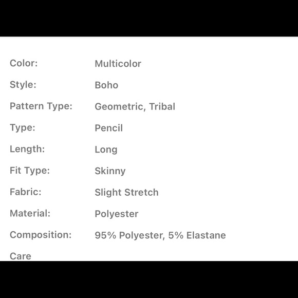 Boho Plus Size Aztec Geo Print High Waist Pencil Fitted Skirt - Picture 7 of 7